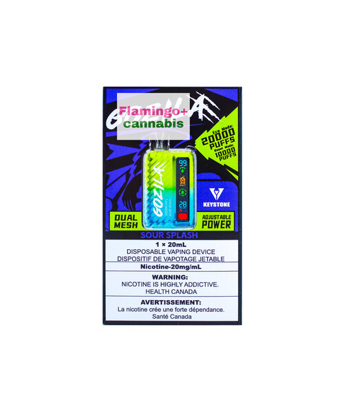 Keystone GOZILA Rechargeable Disposable Vape 20mg Sour Splash AB