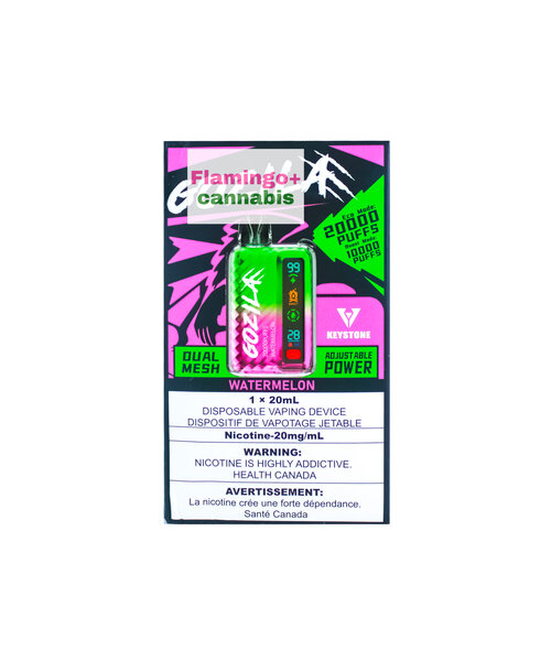 Keystone GOZILA Rechargeable Disposable Vape 20mg Watermelon AB