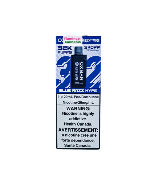OXBAR SVOPP Pre-Filled Pod 32k Puff 20mL Blue Razz Hype AB