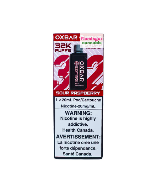 OXBAR SVOPP Pre-Filled Pod 32k Puff 20mL Sour Raspberry AB