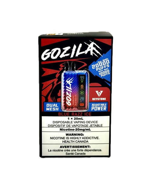 Keystone GOZILA Rechargeable Disposable Vape 20mg Blue Razz Ice AB