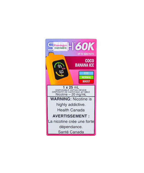 STLTH 60k Puff Rechargeable Disposable Coco Banana Ice AB