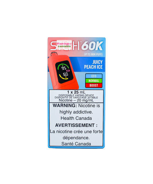 STLTH 60k Puff Rechargeable Disposable Juicy Peach Ice AB