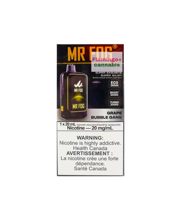 Grape Bubble Gang Mr Fog Nova Flavors MR FOG NOVA BUBBLE GANG 36K  DISPOSABLE - Radical Vape Shop Blue Razz Steezy