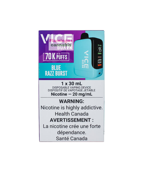 Vice Box 2 Rechargeable Disposable 20mg 70k Puff AB Blue Razz Burst Ice
