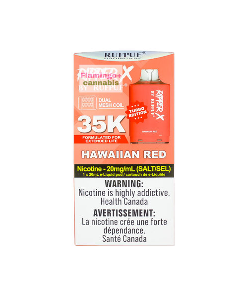 RufPuf Ripper-X Pre-Filled Pod 35k/50k Hawaiian Red AB