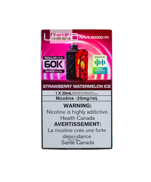 LINVO Rave Pro Beat Sensing Disposable 60k Puff AB Strawberry Watermelon Ice