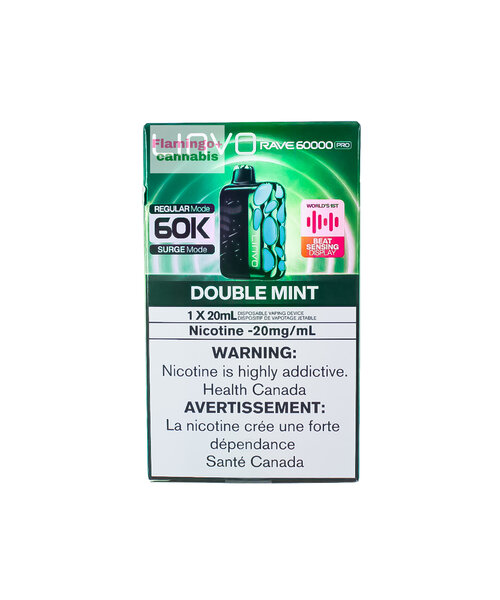 LINVO Rave Pro Beat Sensing Disposable 60k Puff AB Double Mint