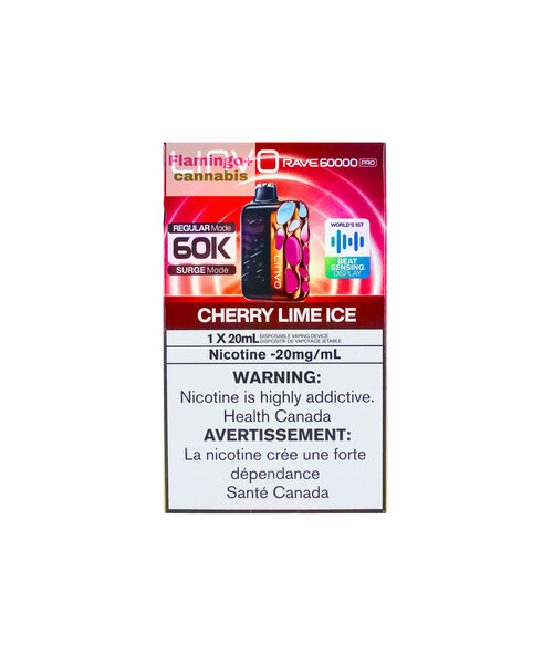 LINVO Rave Pro Beat Sensing Disposable 60k Puff AB Cherry Lime Ice