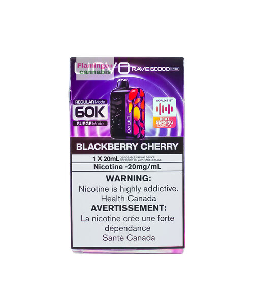 LINVO Rave Pro Beat Sensing Disposable 60k Puff AB Blackberry Cherry