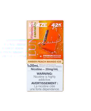 Kraze Kraze LUNA Luxury 42k Puff Rechargeable Disposable AB Amber Peach Mango Kraze Kraze LUNA Luxury 42k Puff Rechargeable Disposable AB Amber Peach Mango