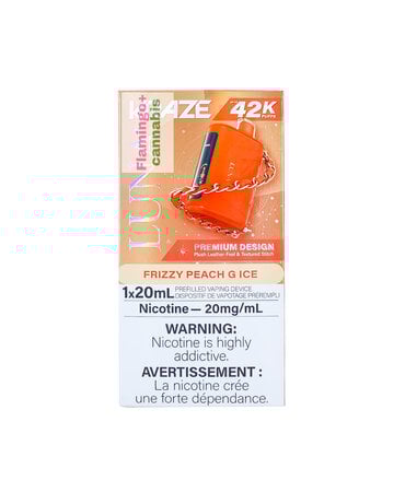 Kraze Kraze LUNA Luxury 42k Puff Rechargeable Disposable AB Frizzy Peach G Ice Kraze Kraze LUNA Luxury 42k Puff Rechargeable Disposable AB Frizzy Peach G Ice