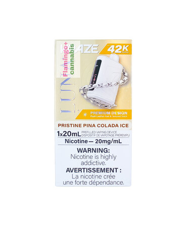 Kraze Kraze LUNA Luxury 42k Puff Rechargeable Disposable AB Pristine Pina Colada Ice Kraze Kraze LUNA Luxury 42k Puff Rechargeable Disposable AB Pristine Pina Colada Ice