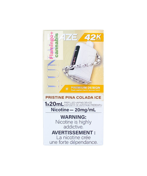 Kraze LUNA Luxury 42k Puff Rechargeable Disposable AB Pristine Pina Colada Ice