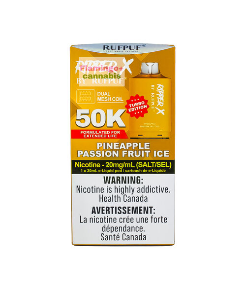 RufPuf Ripper-X Pre-Filled Pod 50k Pineapple Passionfruit Ice AB