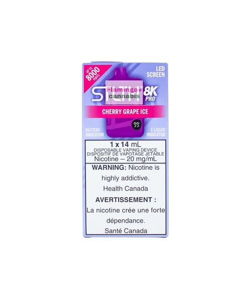 STLTH 8k Pro Rechargeable Disposable AB Cherry Grape Ice