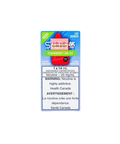 STLTH 8k Pro Rechargeable Disposable AB Strawberry Lime Ice