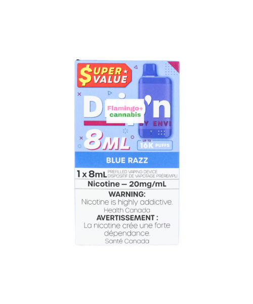 Drip'N Super Value 8ml Disposable 16k Puffs AB Blue Razz