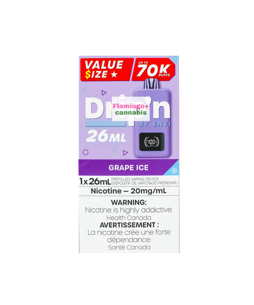 Drip'N Super Value 26ml Disposable 70k Puffs AB Grape Ice