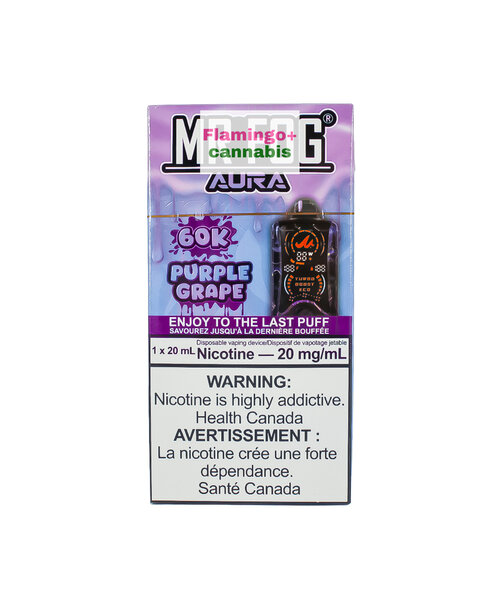 Mr Fog Aura 60k Puff Rechargeable Disposable AB Purple Grape