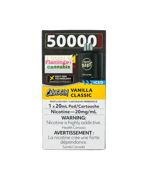 Flavour Beast Level-X G2 Ultra 50k Puff Pre-Filled Pod AB Vanilla Classic