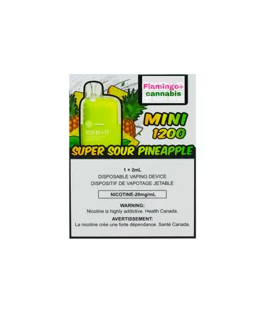OXBAR OXBAR Mini 1200 Puff Disposable AB Super Sour Pineapple OXBAR OXBAR Mini 1200 Puff Disposable AB Super Sour Pineapple