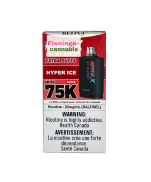 RufPuf Ripper-X Pre-Filled Pod 75k Puff AB Hyper Ice
