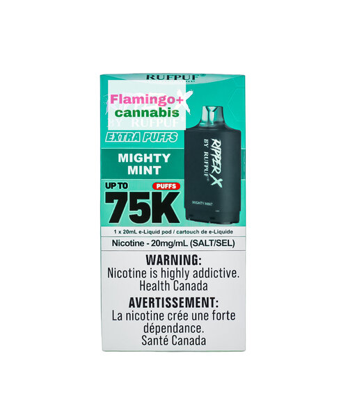 RufPuf Ripper-X Pre-Filled Pod 75k Puff AB Mighty Mint