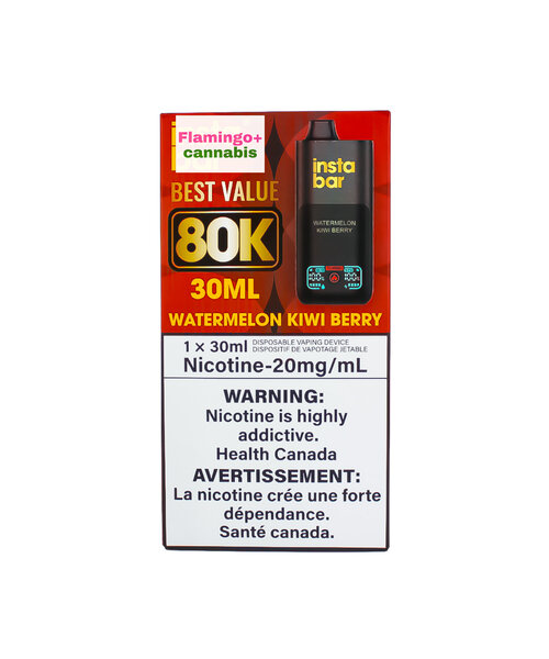 Insta Bar 80k Puff Rechargeable Disposable AB Watermelon Kiwi Berry