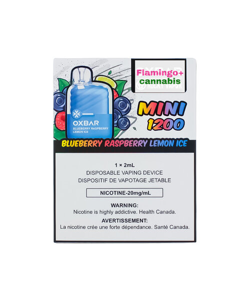 OXBAR Mini 1200 Puff Disposable AB Blue Raspberry Lemon Ice