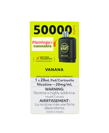 Flavour Beast Flavour Beast Level-X G2 Ultra 50k Puff Pre-Filled Pod AB Vanana Flavour Beast Flavour Beast Level-X G2 Ultra 50k Puff Pre-Filled Pod AB Vanana