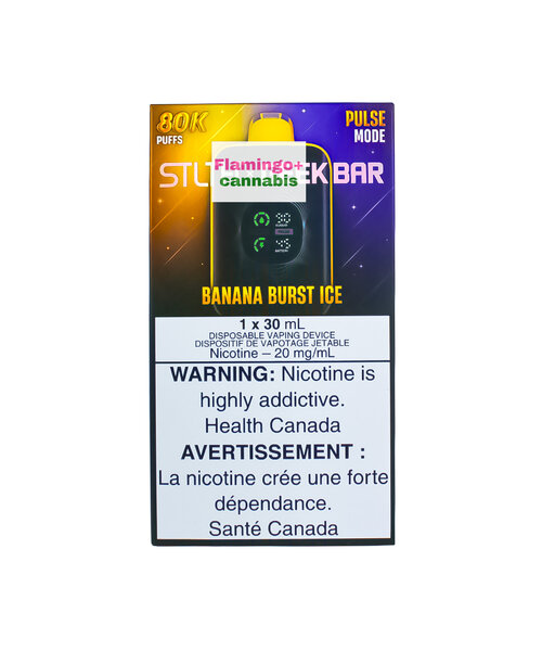 STLTH X GEEK BAR 80k Puff Rechargeable Disposable AB Banana Burst Ice