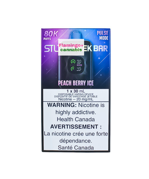 STLTH X GEEK BAR 80k Puff Rechargeable Disposable AB Peach Berry Ice
