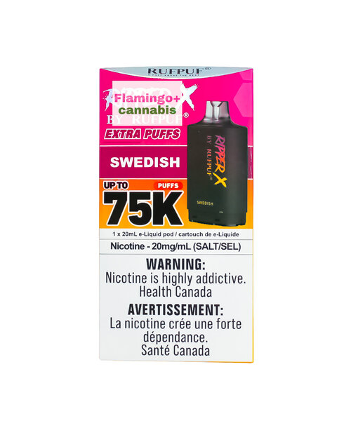 RufPuf Ripper-X Pre-Filled Pod 75k Puff AB Swedish