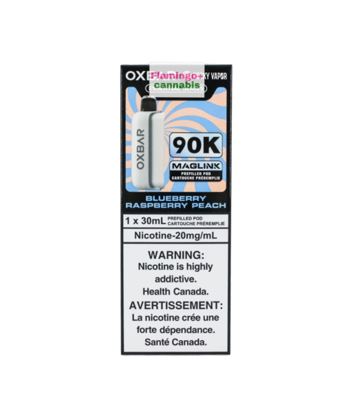 Rocky Vapor x OXBAR MAGLINK 90k Puff Pre-Filled Pod AB Blueberry Raspberry Peach