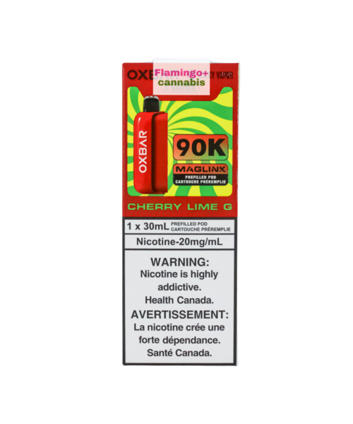 Rocky Vapor x OXBAR MAGLINK 90k Puff Pre-Filled Pod AB Cherry Lime G