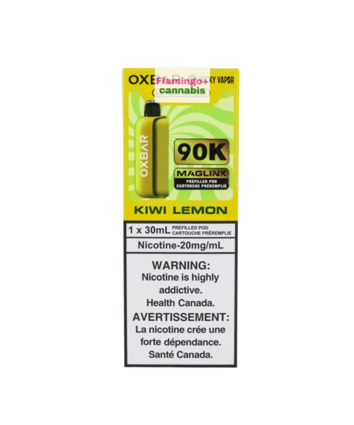 Rocky Vapor x OXBAR MAGLINK 90k Puff Pre-Filled Pod AB Kiwi Lemon