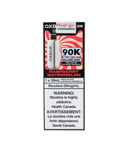 Rocky Vapor x OXBAR MAGLINK 90k Puff Pre-Filled Pod AB Raspberry Watermelon