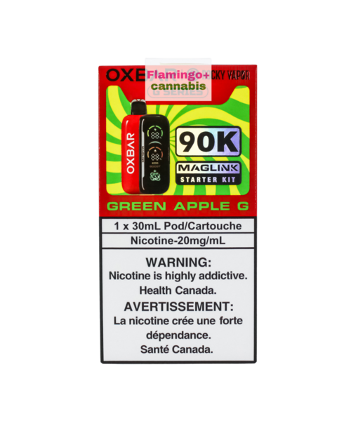 Rocky Vapor x OXBAR MAGLINK 90k Puff Starter Kit AB Green Apple G