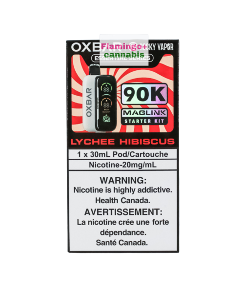 Rocky Vapor x OXBAR MAGLINK 90k Puff Starter Kit AB Lychee Hibiscus