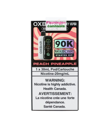 Rocky Vapor x OXBAR Rocky Vapor x OXBAR MAGLINK 90k Puff Starter Kit AB Peach Pineapple Rocky Vapor x OXBAR Rocky Vapor x OXBAR MAGLINK 90k Puff Starter Kit AB Peach Pineapple