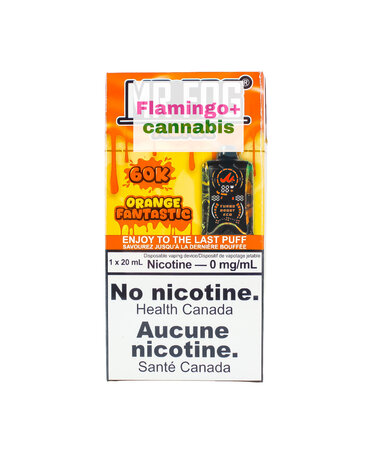 Mr Fog Mr. Fog Aura Rechargeable Disposable 60k Puff ZERO NICOTINE AB Orange Fantastic