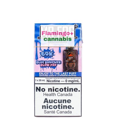 Mr Fog Mr. Fog Aura Rechargeable Disposable 60k Puff ZERO NICOTINE AB Blue Rancher Blow Pop