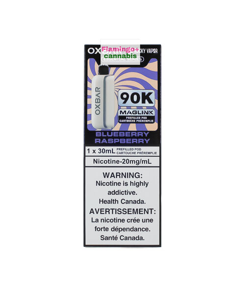 Rocky Vapor x OXBAR MAGLINK 90k Puff Pre-Filled Pod AB Blue Razz