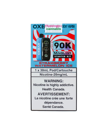 Rocky Vapor x OXBAR Rocky Vapor x OXBAR MAGLINK 90k Puff Starter Kit AB Strawberry Watermelon Ice