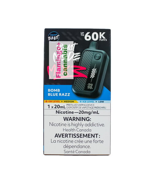 Flavour Beast Beast Mode Max 3 60k Puff Disposable AB Bomb Blue Razz