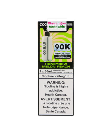Rocky Vapor x OXBAR Rocky Vapor x OXBAR MAGLINK 90k Puff Pre-Filled Pod AB Honeydew Melon Peach