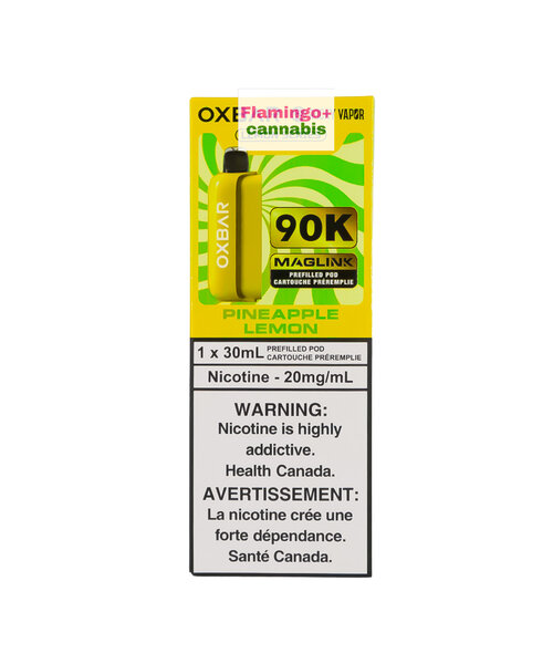 Rocky Vapor x OXBAR MAGLINK 90k Puff Pre-Filled Pod AB Pineapple Lemon