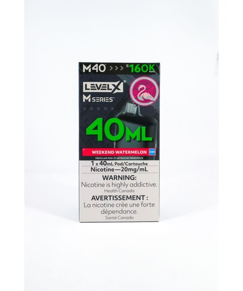 Flavour Beast Level-X M Series Pre-Filled Pod 40ml 160k Puff AB Weekend Watermelon Ice