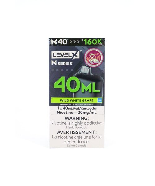 Flavour Beast Level-X M Series Pre-Filled Pod 40ml 160k Puff AB Wild White Grape Ice